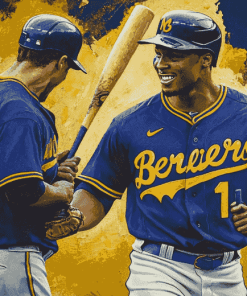 Milwaukee Brewers Baseballers Diamond Painting