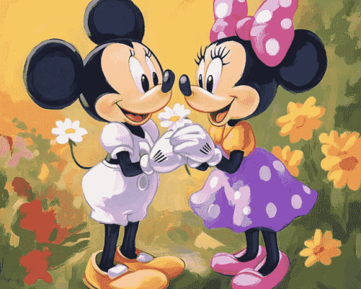 Minnie and Daisy Magic Diamond Painting