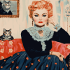 Miss Kitty Amanda Blake Tribute Diamond Painting