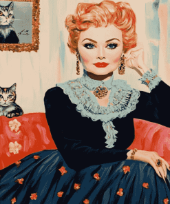 Miss Kitty Amanda Blake Tribute Diamond Painting