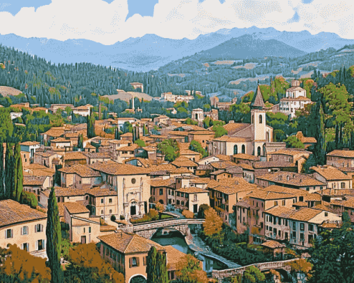 Modena Mountain Views Diamond Painting