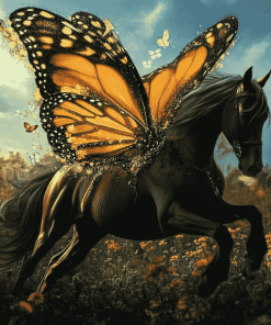 Monarch Fantasy Horse Diamond Painting