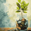 Money Tree Plant Diamond Painting