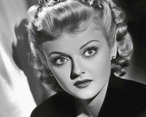 Monochrome Angela Lansbury Diamond Painting