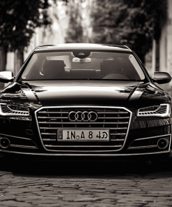 Monochrome Audi A8 Engine Diamond Painting