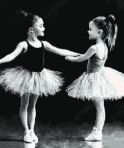 Monochrome Ballerina Kids Diamond Painting