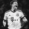 Monochrome Bayern Munich Footballers Diamond Painting