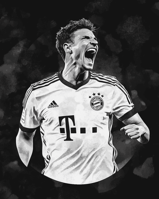 Monochrome Bayern Munich Footballers Diamond Painting