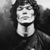 Monochrome Black and White Richard Ramirez Diamond Painting