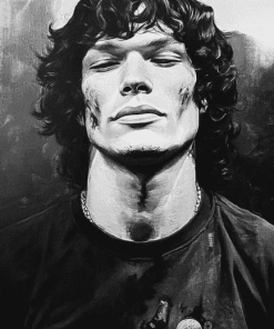 Monochrome Black and White Richard Ramirez Diamond Painting