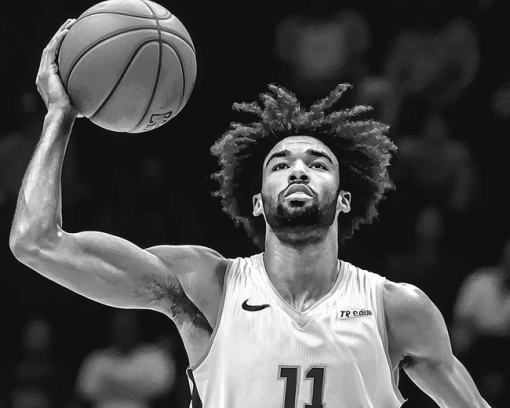 Monochrome Coby White Basketball Diamond Painting