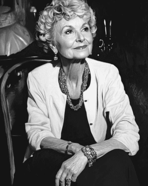 Monochrome Elaine Stritch Diamond Painting