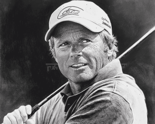 Monochrome Jack Nicklaus Diamond Painting