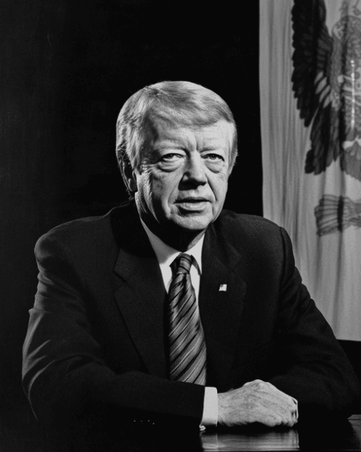 Monochrome Jimmy Carter Diamond Painting