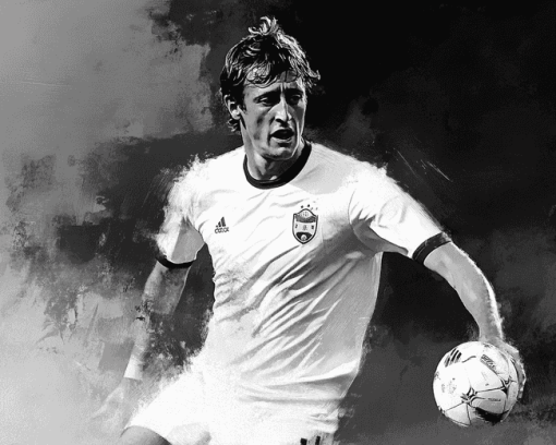 Monochrome Johan Cruyff Diamond Painting