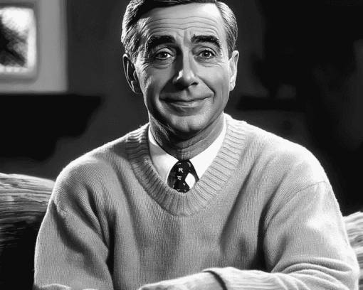 Monochrome Mr. Rogers Diamond Painting