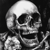 Monochrome Skull Diamond Painting