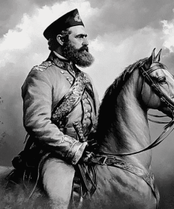 Monochrome Stonewall Jackson Diamond Painting