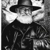 Monochrome Terry Pratchett Diamond Painting