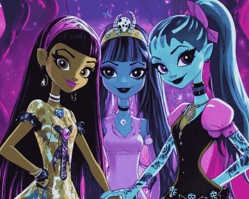 Monster High Cartoon Diamond Painting