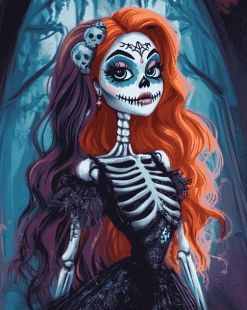 Monster High Skelita Calaveras Animation Diamond Painting