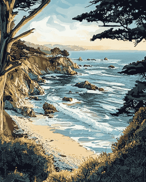 Monterey Bay Seascapes Diamond Painting