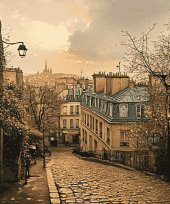 Montmartre Hill Boulevards Diamond Painting