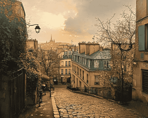 Montmartre Hill Boulevards Diamond Painting