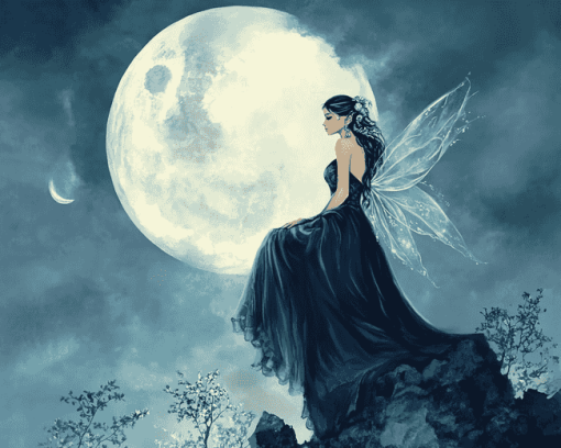 Moonlit Fairy Fantasy Diamond Painting