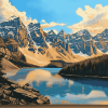 Moraine Lake Mountain View Diamond Painting