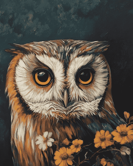 Morepork Owl Bird Diamond Painting