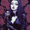 Morticia Addams Family Diamond Painting