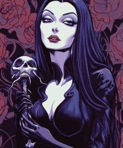 Morticia Addams Family Diamond Painting