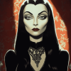 Morticia Addams Family Diamond Painting