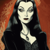 Morticia Addams Vampire Diamond Painting