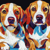 Mosaic Dogs Puppy Diamond Painting