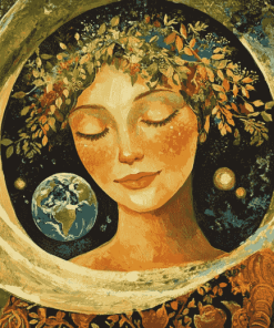 Mother Of The Earth Vintage Diamond Painting