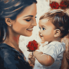 Mother and Son Love Diamond Painting