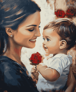 Mother and Son Love Diamond Painting