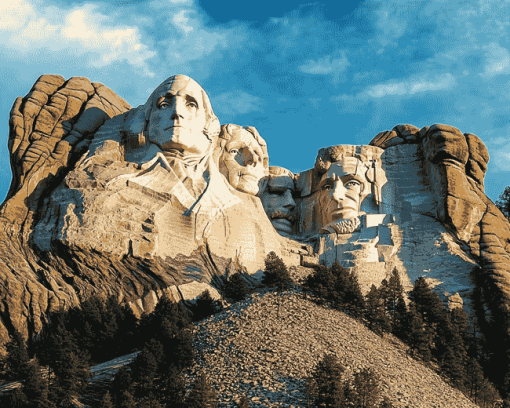 Mount Rushmore Monument Diamond Painting