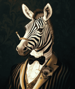 Mr Zebra Animal Diamond Painting