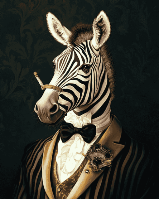 Mr Zebra Animal Diamond Painting