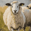 Mule Sheep Animals Diamond Painting