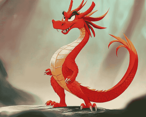 Mushu Fantasy Dragon Diamond Painting