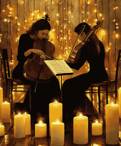 Music By Candlelight Diamond Painting