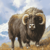 Musk Ox Animal Diamond Painting