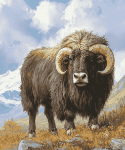 Musk Ox Animal Diamond Painting