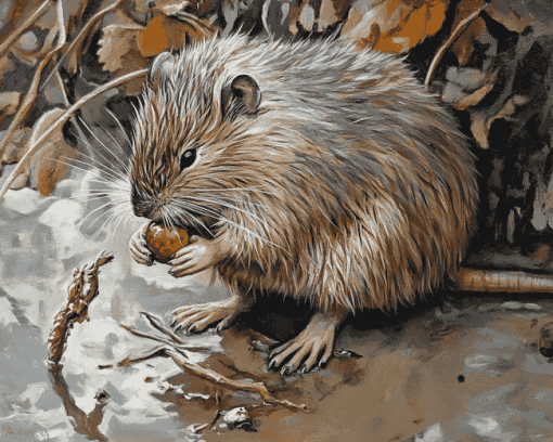 Muskrat Wildlife Diamond Painting