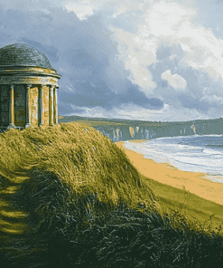 Mussenden Temple National Park Scene Diamond Painting