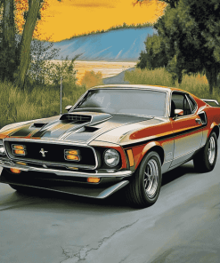 Mustang Mach 1 Vintage Diamond Painting